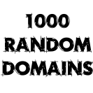 1000 Random Second Level Domains - With Aditional Info